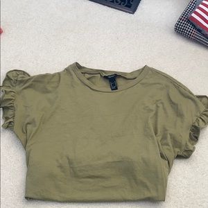 ⭐️ FOREVER 21 ARMY GREEN DRESS TEE
